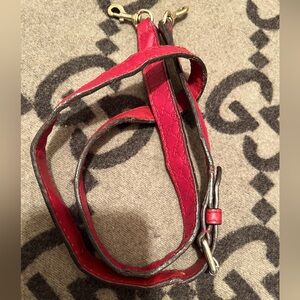 Gucci GG Guccissima Red Shoulder Strap